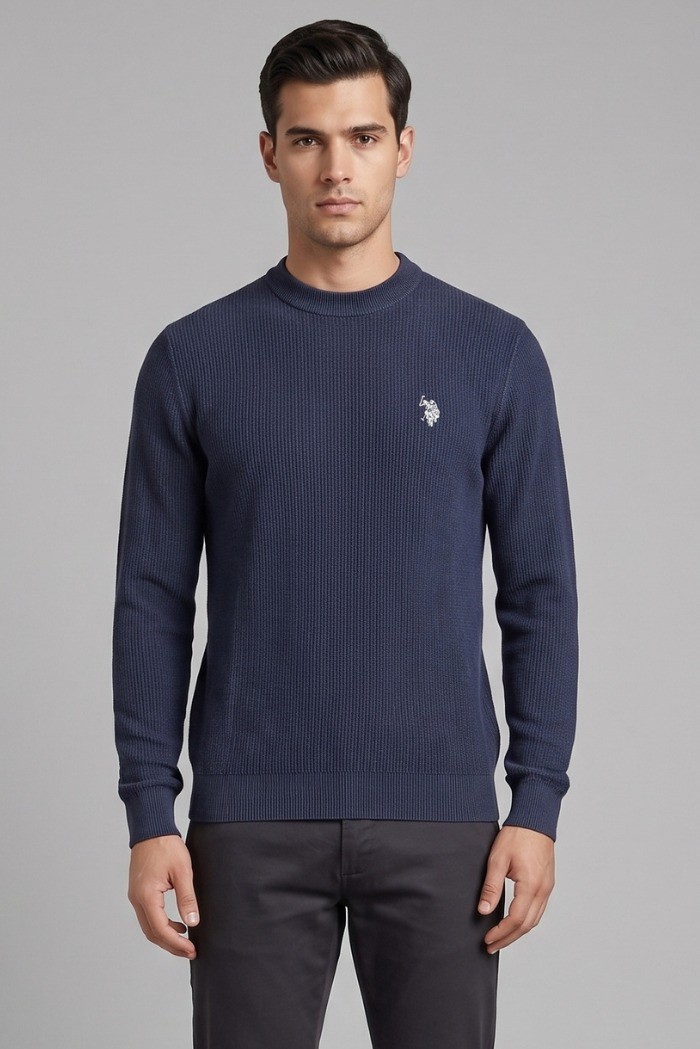 US Polo ASSN maglia girocollo con logo ricamato James US43173001 [f0f12a9f]