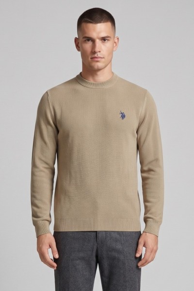 US Polo ASSN maglia girocollo con logo ricamato James US43173001 [064db8aa]
