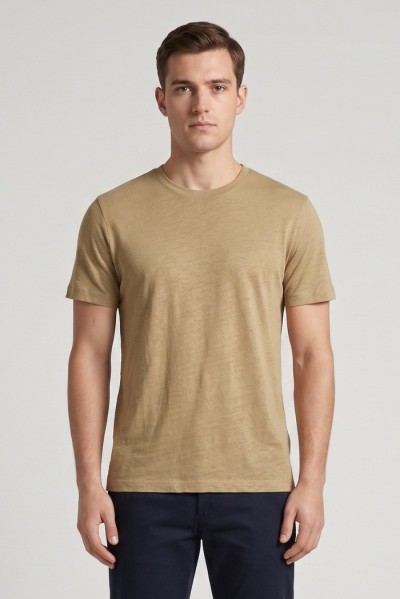 Urban Ring maglia girocollo in misto lino e cotone extra fine UR1110015 [cf481003]