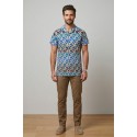 Guy camicia collo cubano a fantasia Custom930-cent M50098 [a474eaa6]