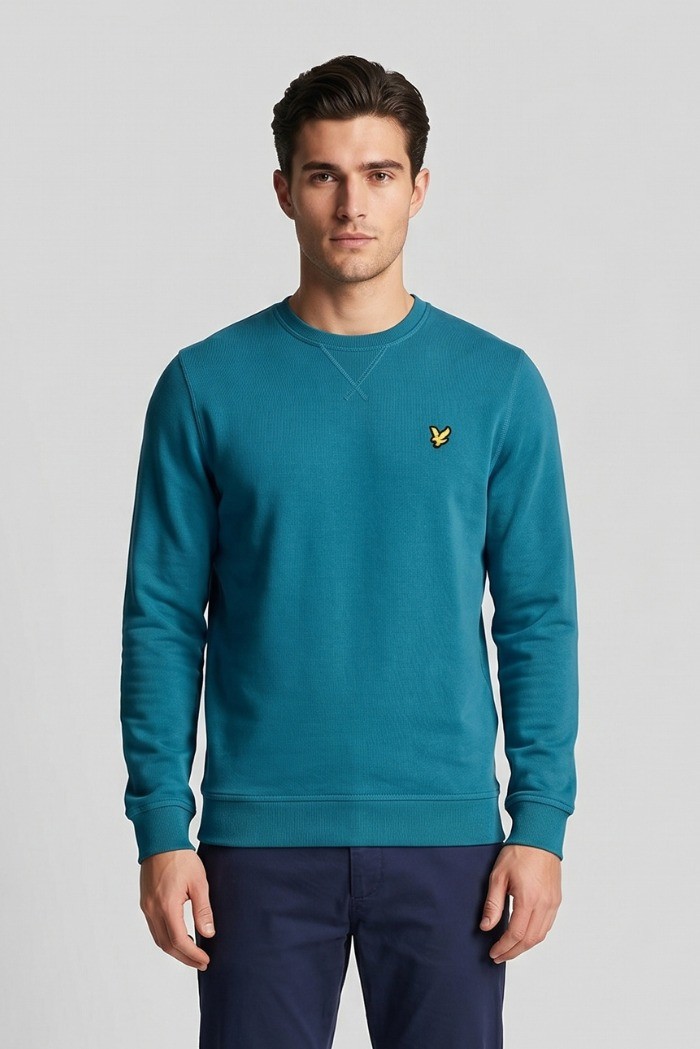 Lyle & Scott felpa girocollo in cotone ML424VOG [99c98887]