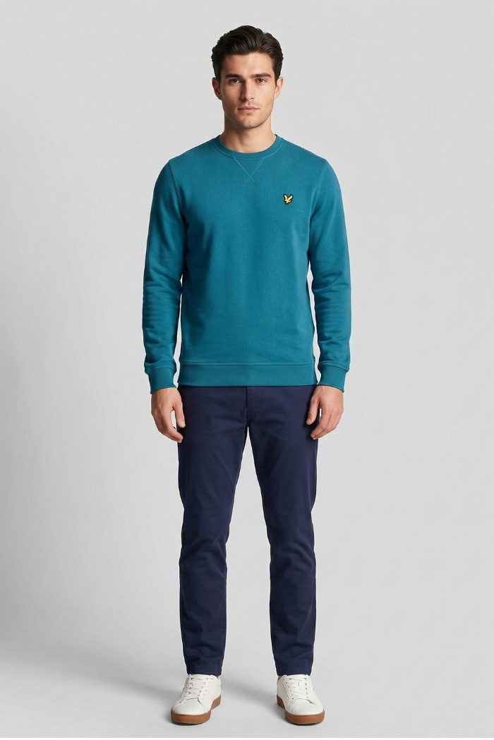Lyle & Scott felpa girocollo in cotone ML424VOG [f7f20a8e]