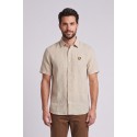 Lyle & Scott camicia mezza manica in lino SW2411V [06fd4674]