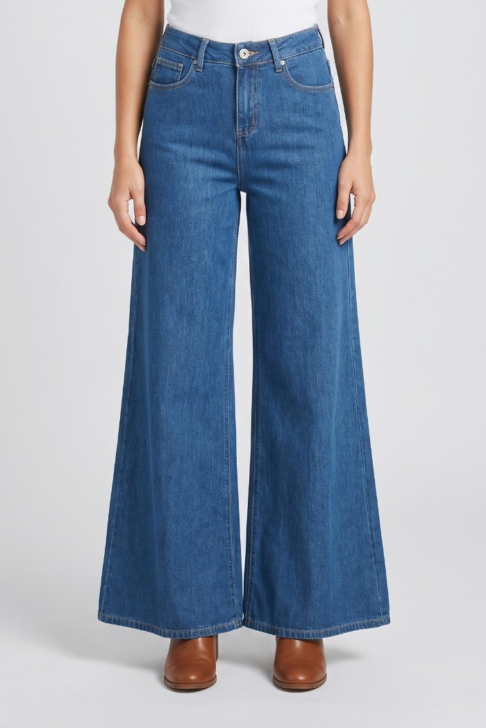PDK jeans flare in denim stretch 2225PJ9550 [b184b46e]