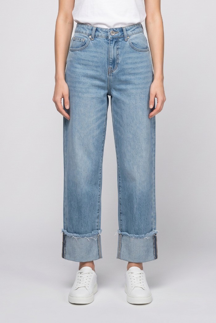 PDK jeans wide leg in denim stretch 2225PJ9557 [419ee458]