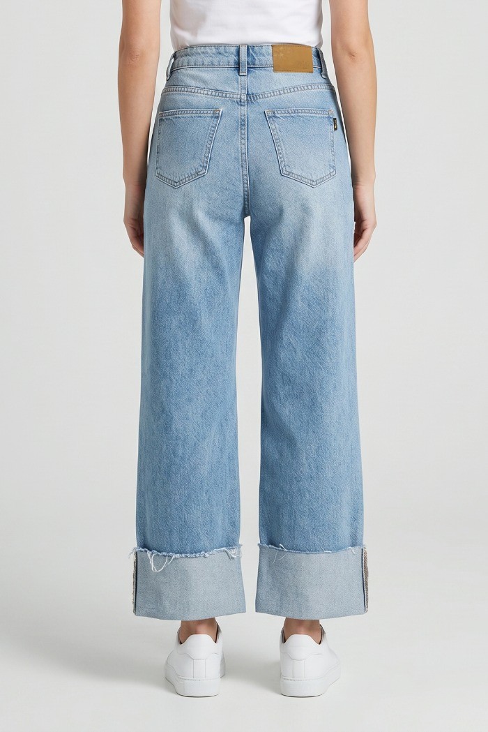 PDK jeans wide leg in denim stretch 2225PJ9557 [98b8a755]