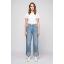 PDK jeans wide leg in denim stretch 2225PJ9557 [2fa56651]