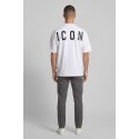 Icon t-shirt in cotone mezzo collo con stampa logo IUT008 [4e0db875]