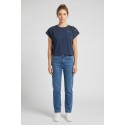 Fresh Flower t-shirt in cotone con dettagli traforati sulle spalle FD552 [7550be7a]