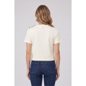 Blash t-shirt in cotone con bottoni sulla spalla BS1710013 [038e43fd]