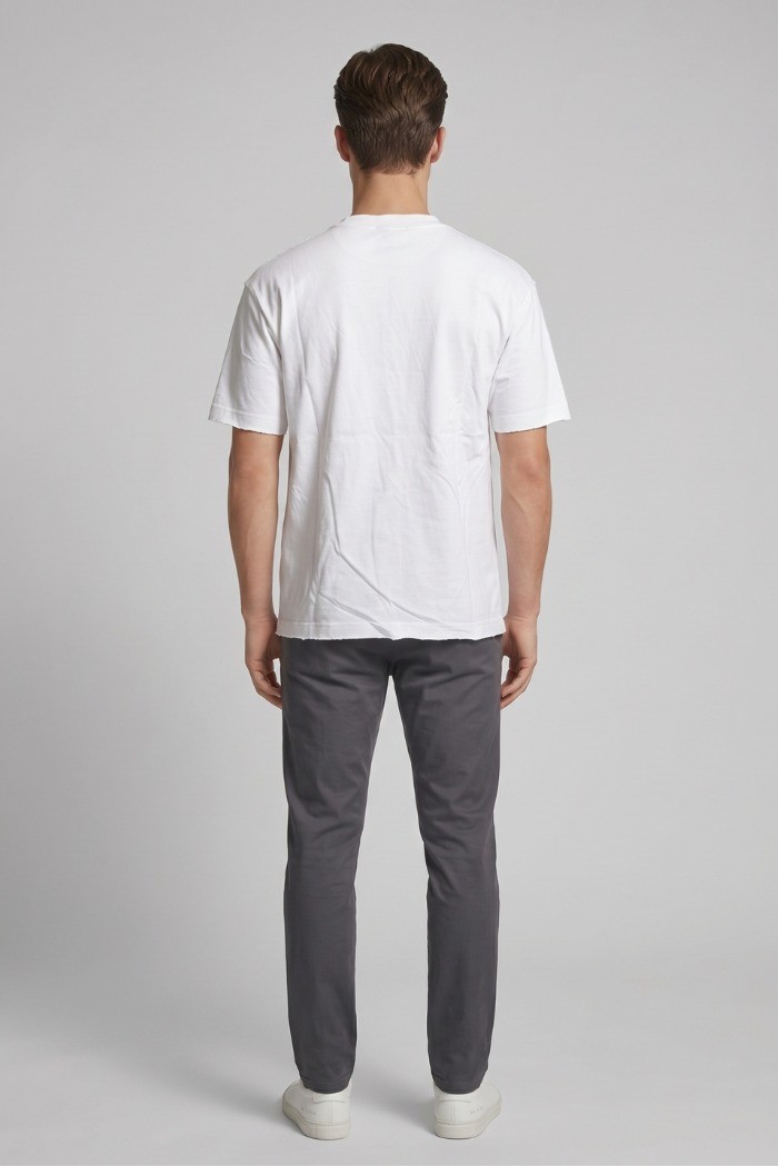 4US Paciotti t-shirt girocollo in cotone con logo a rilievo 4USTS1125 [aaee5941]