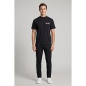 4US Paciotti t-shirt girocollo in cotone con logo a rilievo 4USTS1135 [bee658e4]