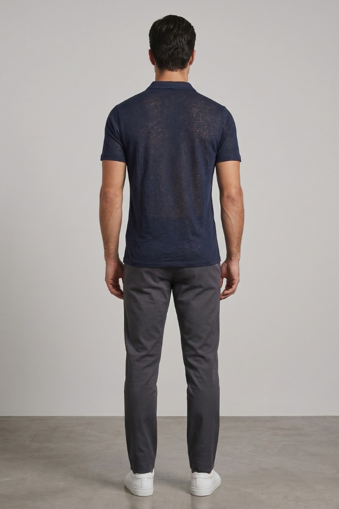 Urban Ring polo derby in lino e cotone UR1110016 [4b738577]