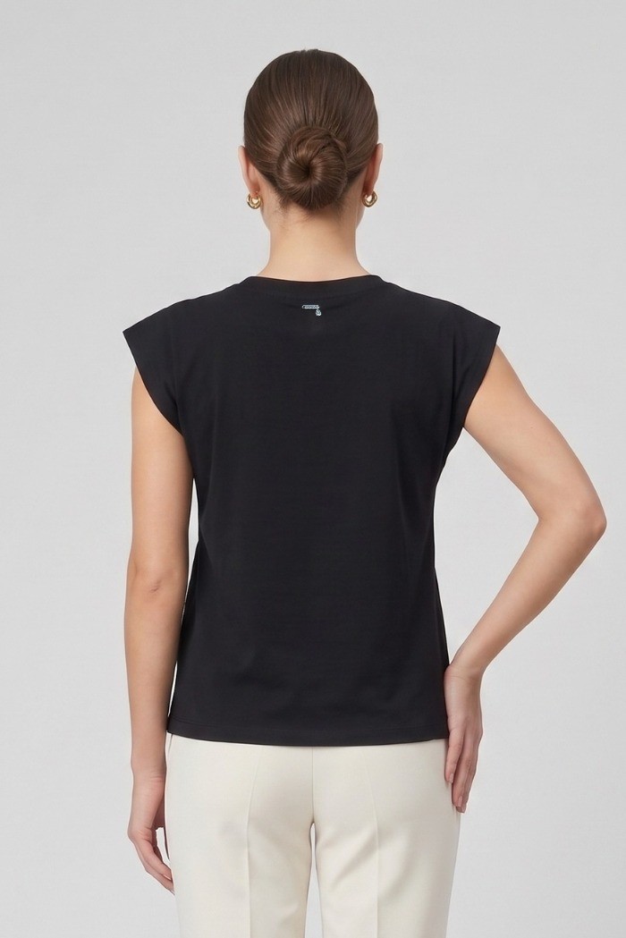 Markup t-shirt in cotone con applicazioni MW1610011 [80e220a3]