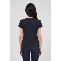 PDK t-shirt in cotone con taschino in pizzo 056932 [2b4fb1d5]