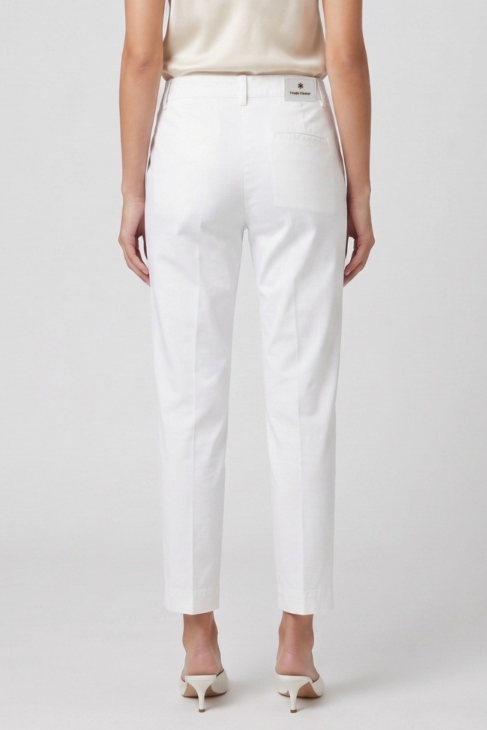 Fresh Flower pantalone capri in cotone stretch FD701 [032e5def]