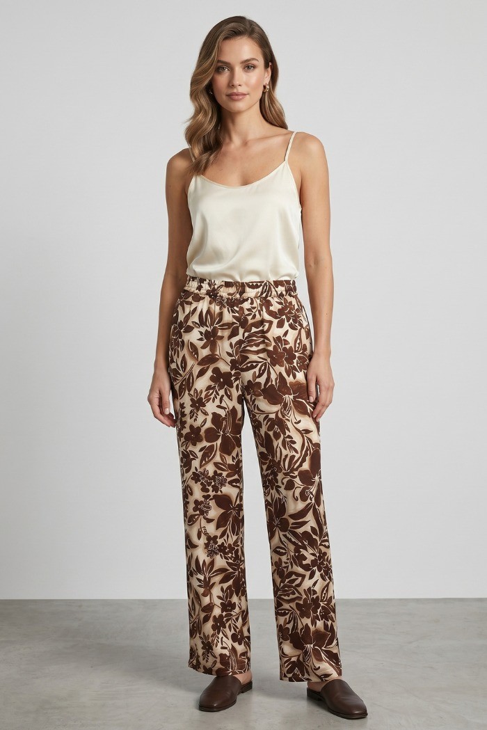Fly Girl pantalone ampio in viscosa 31271/02 [bad53555]