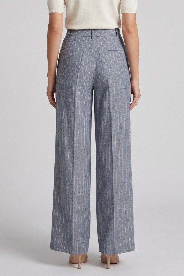 Fly Girl pantalone gessato in poliviscosa 31221/04 [8419812b]