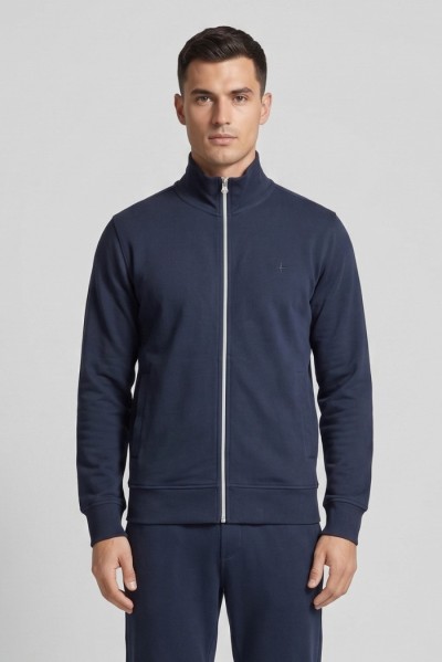 Guy felpa full zip con logo ricamato Mondial494n-30f M49908 [30996d84]
