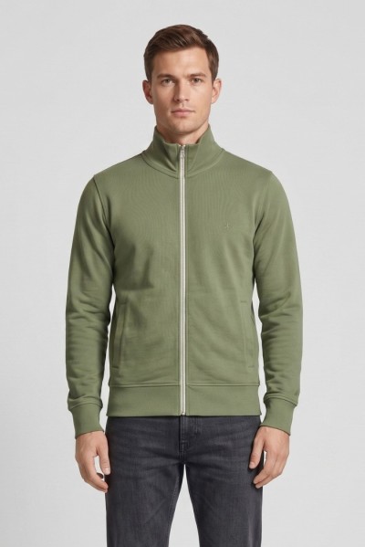 Guy felpa full zip con logo ricamato Mondial494n-30f M49908 [cae1bf67]