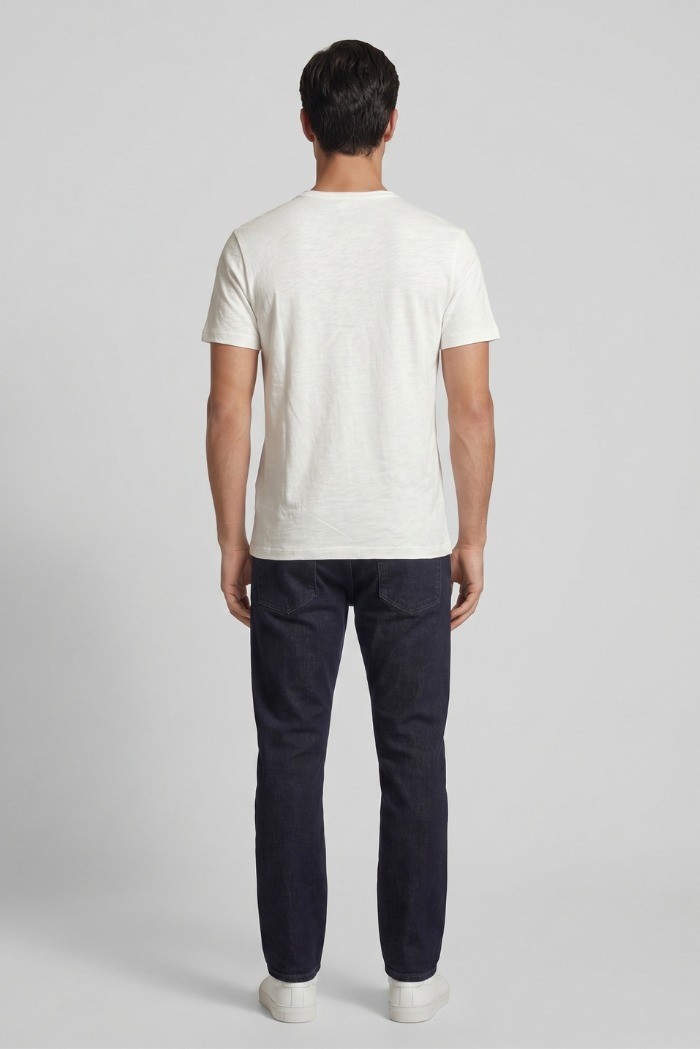 Guy t-shirt in jersey di cotone con orli vivi Cabrio119-sb M49890 [ebdebbed]