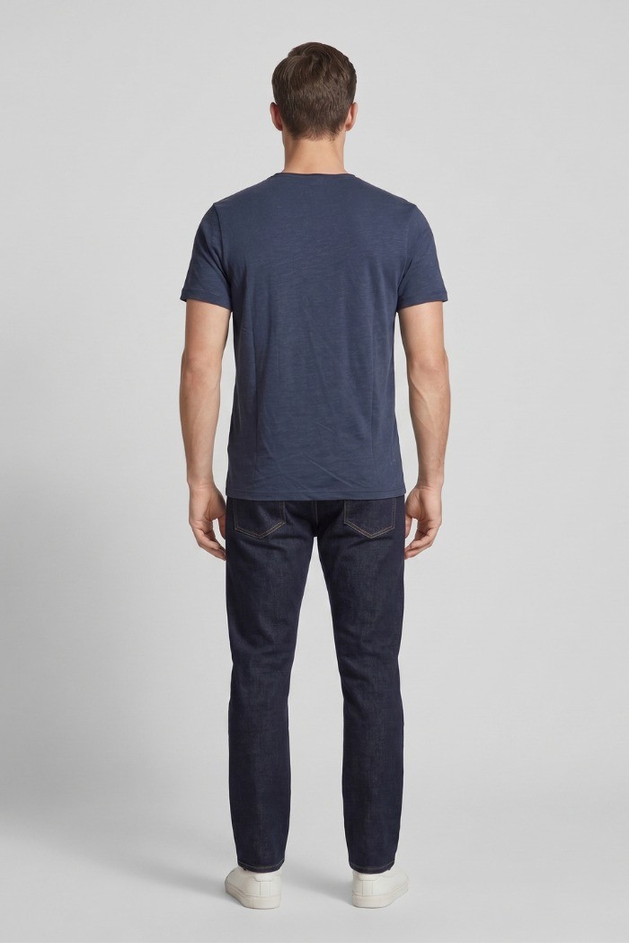 Guy t-shirt in jersey di cotone con orli vivi Cabrio119-sb M49890 [70c001eb]