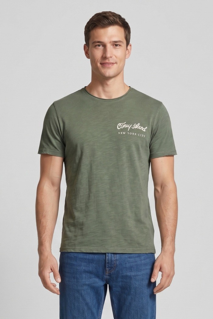 Guy t-shirt in jersey di cotone con orli vivi Cabrio119-sb M49890 [0780bd11]
