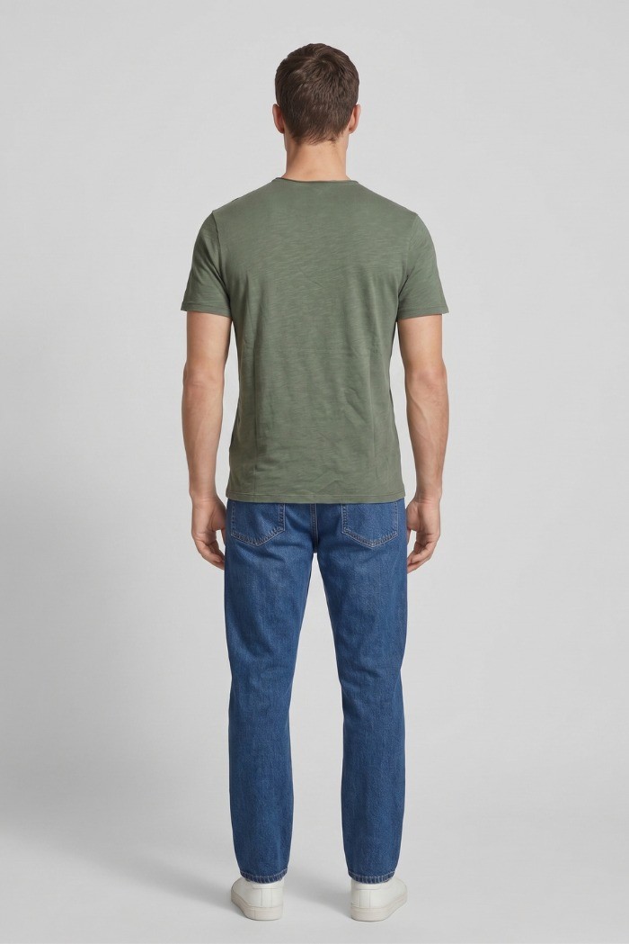 Guy t-shirt in jersey di cotone con orli vivi Cabrio119-sb M49890 [dea6fe1c]