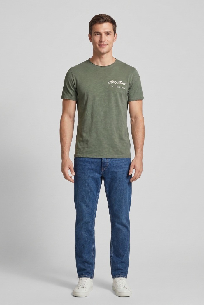 Guy t-shirt in jersey di cotone con orli vivi Cabrio119-sb M49890 [69bb3f18]