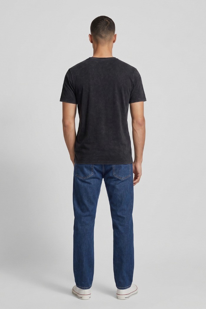 Guy t-shirt in jersey di cotone con orli vivi Cabrio119-sb M49890 [c0dc0361]