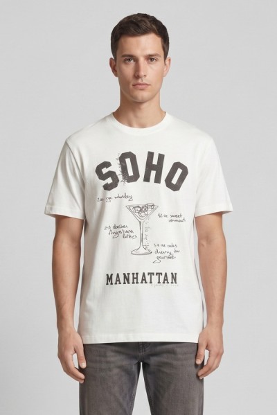 Guy t-shirt in jersey di cotone con stampa Cabrio110-jr M49877 — 805219040078991_1