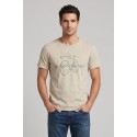 Guy t-shirt in jersey di cotone con orli vivi Cabrio120-sb M49891 [8e16d79e]
