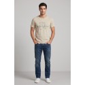 Guy t-shirt in jersey di cotone con orli vivi Cabrio120-sb M49891 [e02d5597]