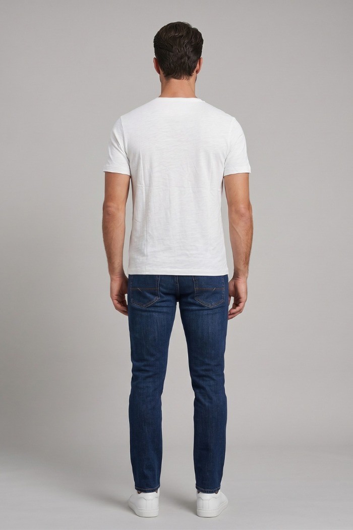 Guy t-shirt in jersey di cotone con orli vivi Cabrio120-sb M49891 [73e6339a]