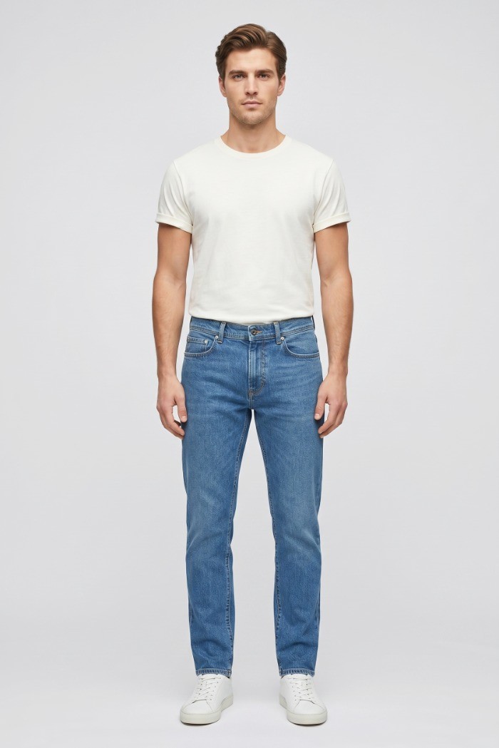 0 Construction jeans in denim di cotone slim fit Oric/zs 2825 [5871a780]