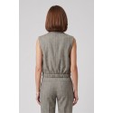 PDK gilet in misto lino e viscosa 057041 [32834241]