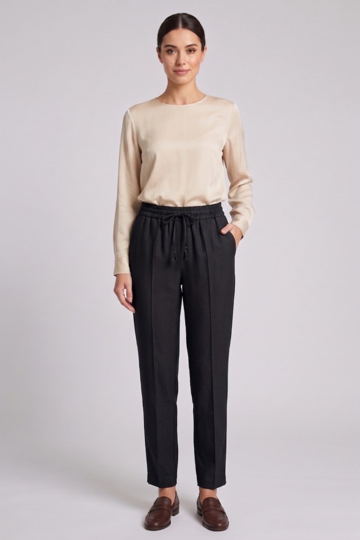 Fly Girl pantalone con laccio in misto viscosa 3953/40 [3988d711]