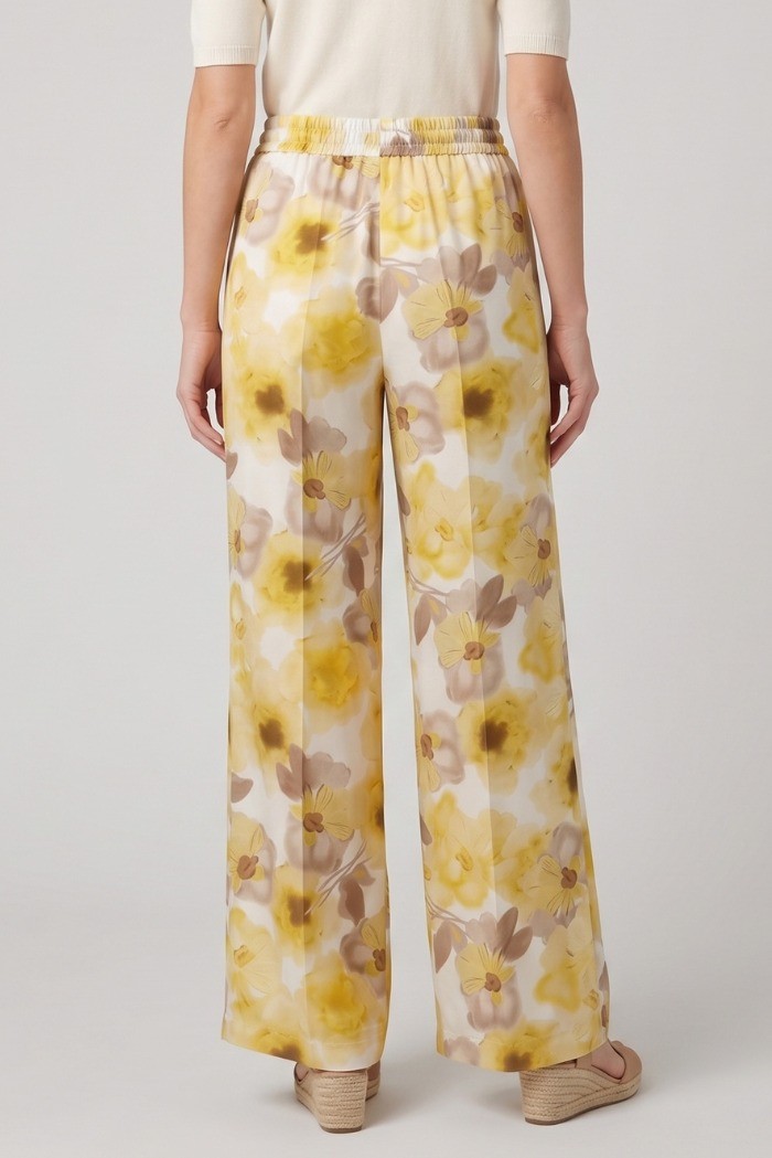 Fly Girl pantalone in viscosa a fantasia 30164/21 [e75b660f]