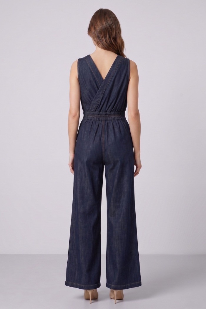 Fly Girl tuta in denim di cotone 91468/01 [cc65b9df]