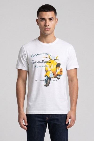 Guy t-shirt in jersey di cotone con stampa Cabrio106-jr M49873 — 805219040078969_1