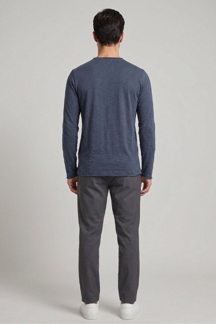 Guy t-shirt manica lunga con orli vivi Mondial467-jsb3 M49907 [90f5a187]