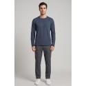 Guy t-shirt manica lunga con orli vivi Mondial467-jsb3 M49907 [27e86083]