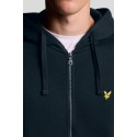 Lyle & Scott felpa a zip con cappuccio in cotone ML420VOG [048380cf]