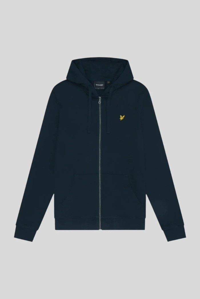 Lyle & Scott felpa a zip con cappuccio in cotone ML420VOG [b6ce06d5]