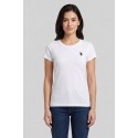 US Polo ASSN t-shirt in cotone con logo ricamato Lucy US43354020 [1485a3b9]