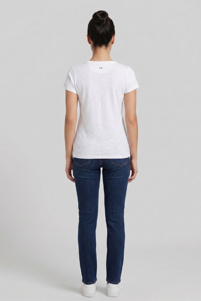 US Polo ASSN t-shirt in cotone con logo ricamato Lucy US43354020 [cda3e0b4]