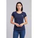 US Polo ASSN t-shirt in cotone con logo ricamato Lucy US43354020 [8f9b19bf]