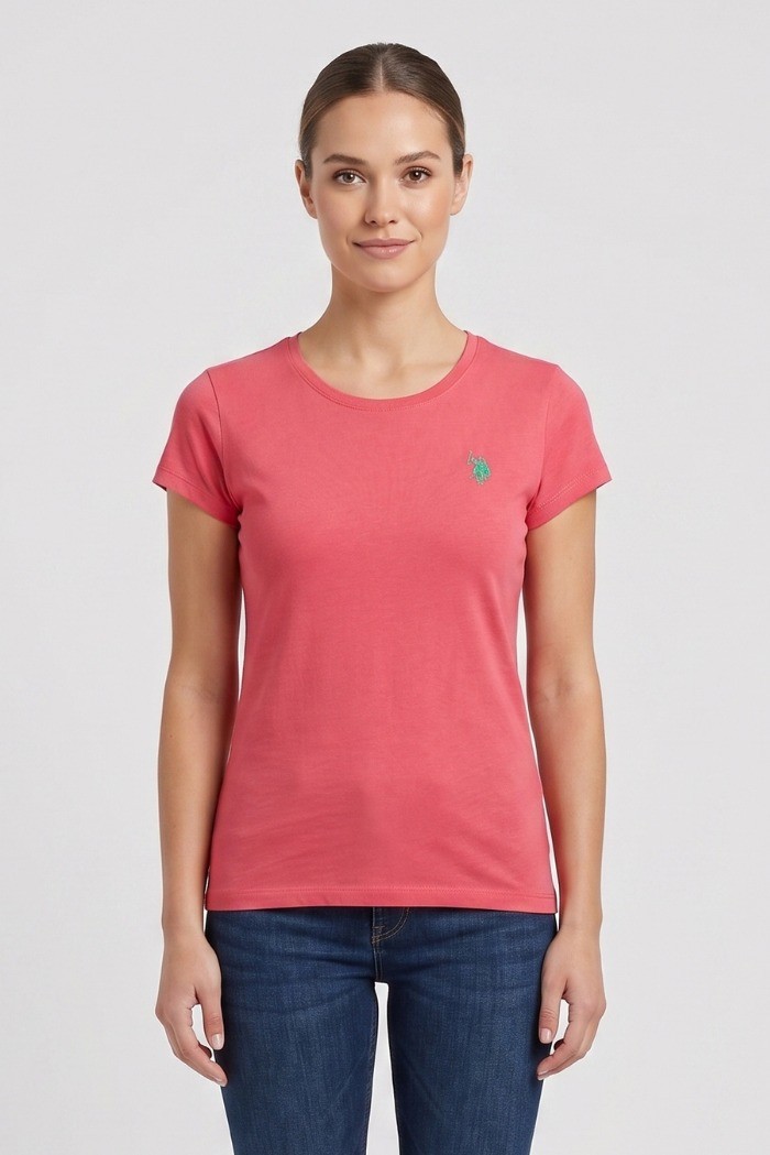 US Polo ASSN t-shirt in cotone con logo ricamato Lucy US43354020 [d952ec3f]