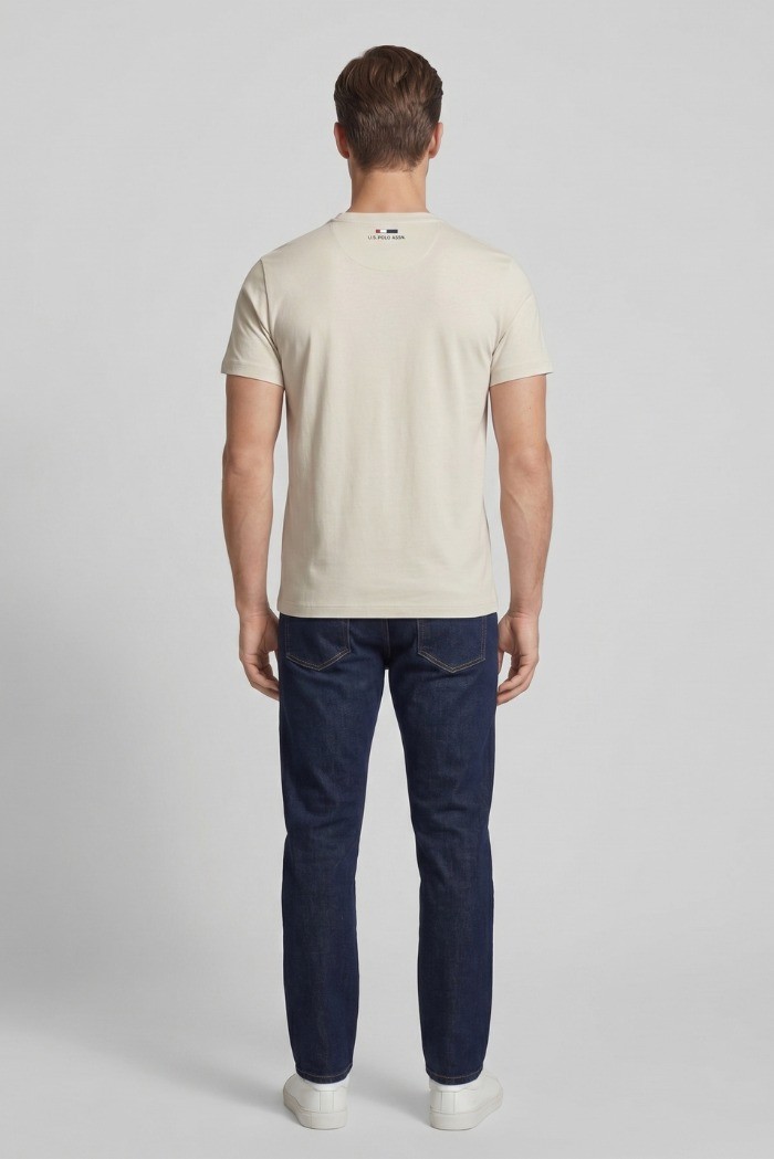 US Polo ASSN t-shirt in cotone con logo ricamato Luca US43154001 [90fb7854]