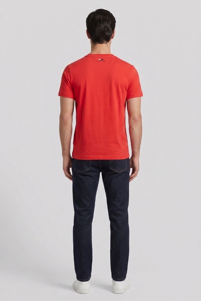US Polo ASSN t-shirt in cotone con logo ricamato Luca US43154001 [1447ff06]